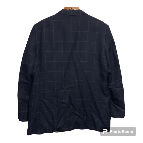 🎈HOST PICK 🎈| Haggar | Mens Blazer | Blue & Gold | Size 46 - Picture 4 of 6